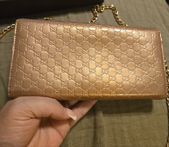 Gucci Tan Embossed Leather Wallet - Picture 5 of 7
